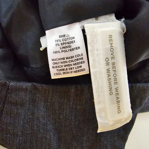 Ann Taylor Loft Mini Skirt Women's 12 Dark Blue Flat Front Zipper Lined - Picture 4 of 9